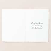 31. Geburtstag ~ Art-Déco-Stil "31" & Individuelle Folienkarte (Innenseite)