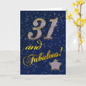 31. Geburtstag für jemanden Fabulous Karte (Gelbe Blume)