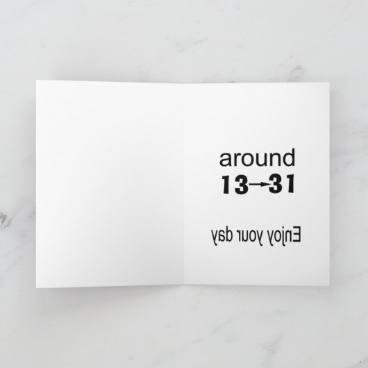 31. Geburtstag Karte (Innenseite)