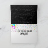 31. Geburtstag Neon Sign auf Ziegelmauer Karte (Innenseite)