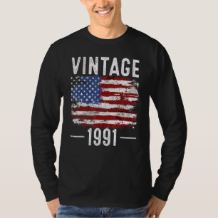 31. Geburtstag US-Flagge Vintage amerikanische Fla T-Shirt