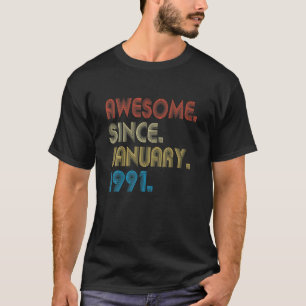 31. Geburtstagsgeschenk Phantastisch seit Januar 1 T-Shirt