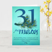 31. Geburtstagskarten Karte (Gelbe Blume)