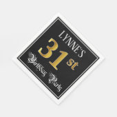 31. Geburtstagsparty - Extravagantes Drehbuch, Imi Serviette (Ecke)