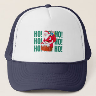 31.Ho Ho Ho Weihnachtsmann wünscht frohe Weihnach Truckerkappe