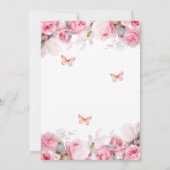 31. Hochzeit Jubiläum Elegante Blush Rose Einladung (Rückseite)