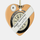 31. Hochzeit Keramik Ornament (Rechts)