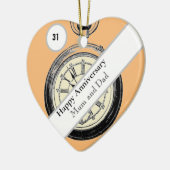 31. Hochzeit Keramik Ornament (Links)