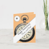 31. Hochzeitstag Karte (Vorderseite)