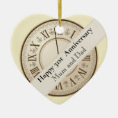 31. Hochzeitstag Keramik Ornament (Vorne)