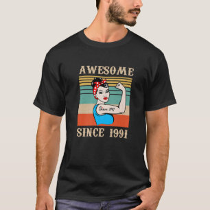 31. Jahr 31. Geburtstag Vintage 1991 Geburtstagsge T-Shirt