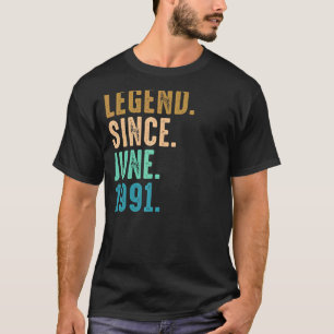 31 Jahre alte Legende seit Juni 1991 31. Geburtsta T-Shirt