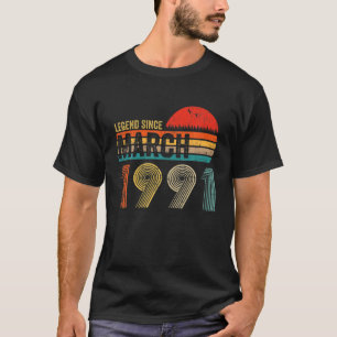 31 Jahre alter Retro Geburtstag Geschenke Legend s T-Shirt