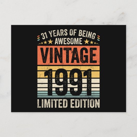 31 Jahre Phantastisch Vintag 1991 Postkarte (Vorderseite)