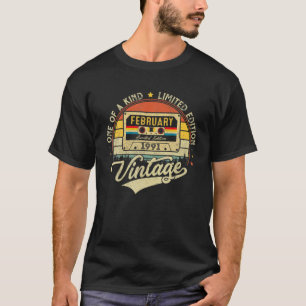 31-jähriges Geschenk Februar 1991 Limited Edition  T-Shirt