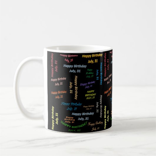 31. Juli, Tasse zum Geburtstag (Links)