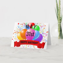 31. Mai Geburtstag 