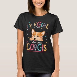 31 Nur ein Mädchen, das Corgi Liebe T-Shirt