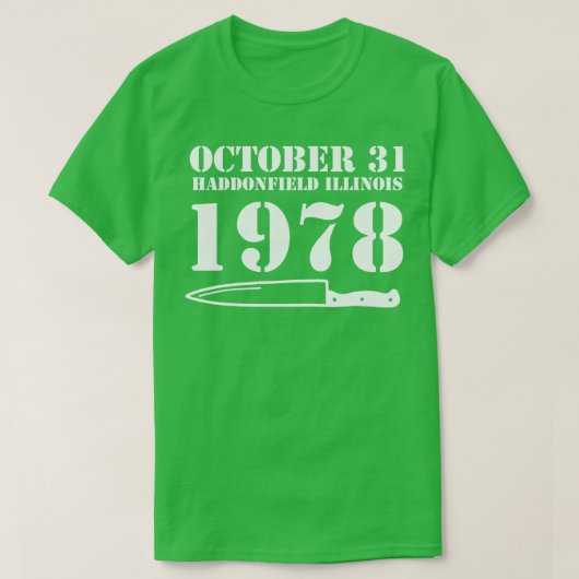 31. Oktober 1978 T-Shirt (Design vorne)