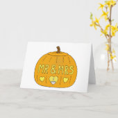 31. Oktober Halloween-Hochzeitstag Karte (Gelbe Blume)