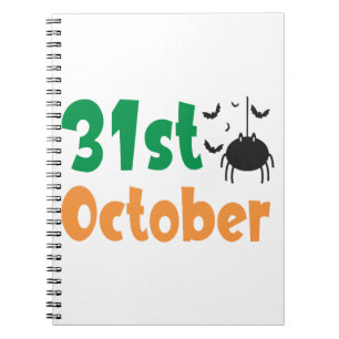 31. Oktober - Halloween Notizblock
