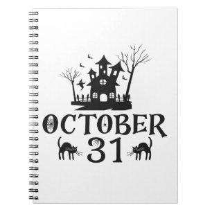 31. Oktober-halloween-oktober-beängstigend-spooky- Notizblock