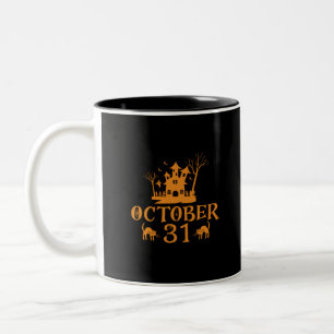 31. Oktober-halloween-oktober-beängstigend-spooky- Zweifarbige Tasse