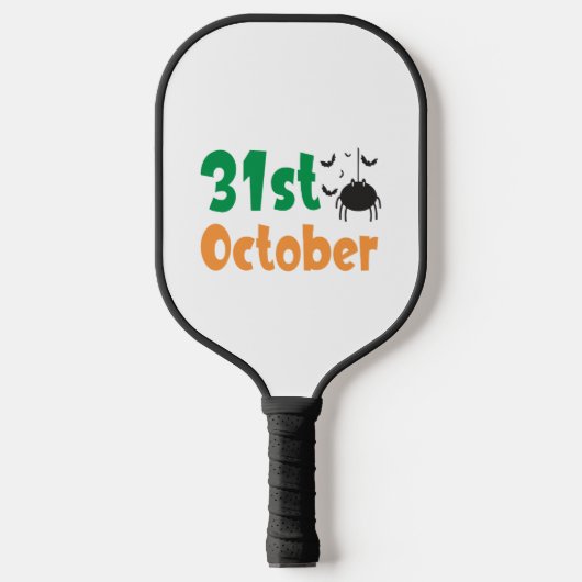 31. Oktober - Halloween Pickleball Schläger (Vorderseite)