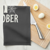 31. Oktober Halloween Spinnennetz Design Geschirrtuch (Viertel Falte)