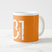 31. Oktober Jumbo-Tasse (Vorderseite Rechts)