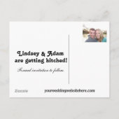 31. Oktober Save the Date Ankündigungspostkarte (Rückseite)