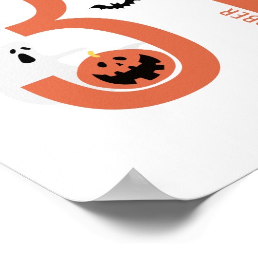 31. Oktober | Spooky Witch Hat, Ghost Poster (Ecke)