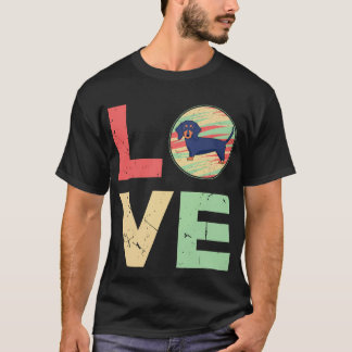 31 Retro vintage Dachshund-Hundemutter-Geschenke D T-Shirt