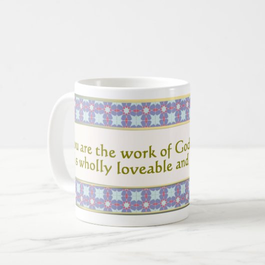 31. Sie sind das Werk der "Gotteswunder-Tasse" Kaffeetasse (Vorderseite Links)