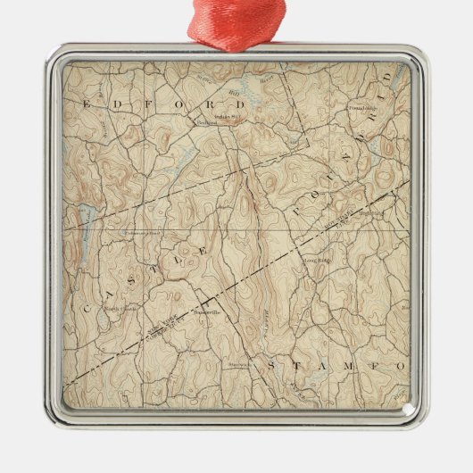 31 Stamford Blatt Silbernes Ornament (Vorne)