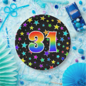 31. Veranstaltung: Bold, Fun, Colorful Rainbow 31 Pappteller (Party)