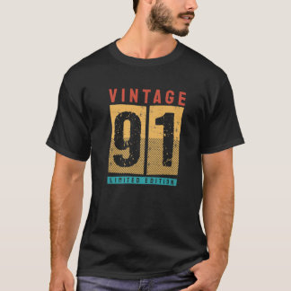31 Years Old Vintage 1991 31St Birthday Decoration T-Shirt