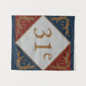 31e Flag Wandteppich (Vorderseite (Horizontal))