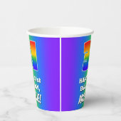 31st Birthday: Colorful, Fun Rainbow Pattern # 31 Pappbecher (Links)