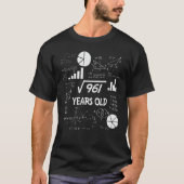 31st Birthday Square Root Math 31 Years Old Bday T-Shirt (Vorderseite)