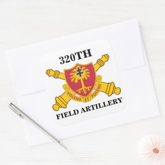 320. FELDKRÄFTE QUADRATISCHER AUFKLEBER (Umschlag)