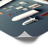 320 Flugzeug-Stream #1 Poster (Ecke)