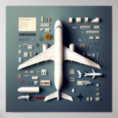 320 Flugzeug-Stream #1 Poster (Vorne)