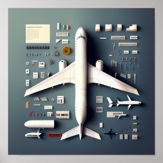 320 Flugzeug-Stream #1 Poster (Vorne)