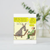 321 Esel Genie Smart a$$ Cartoon Postkarte (Stehend Vorderseite)