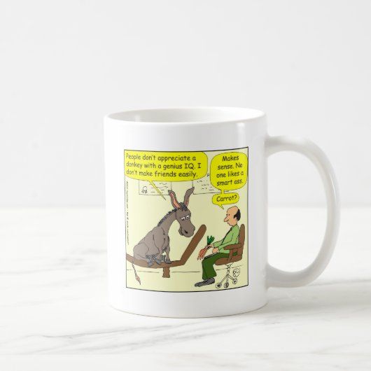 321 intelligenter a$$ Cartoon des Eselgenies Farb Kaffeetasse (Rechts)