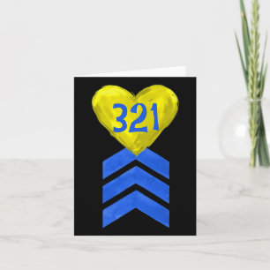 321 Trisomy 21 Down Syndrome Awareness Karte