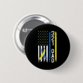 321 Vater Down Syndrome Support Awareness Button (Vorne & Hinten)