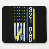 321 Vater Down Syndrome Support Awareness Mousepad (Vorne)