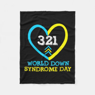 321 Welt-Down-Syndrom-Tag-Bewusstseinsbildung Fleecedecke